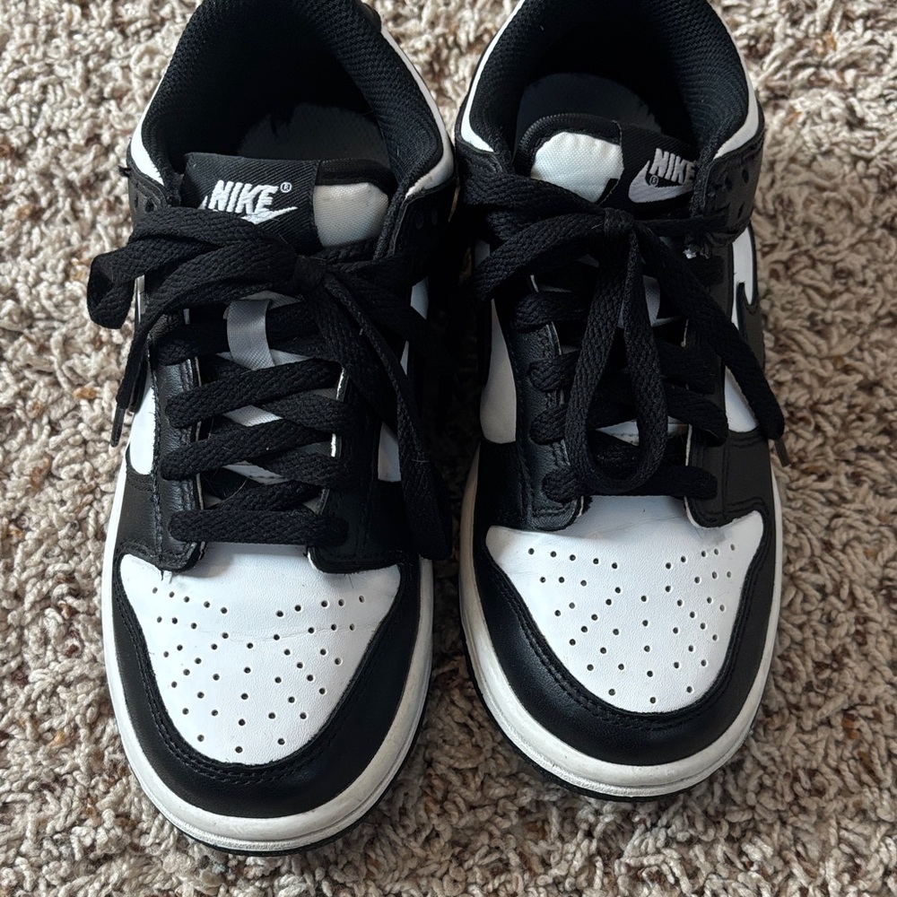 Nike Kids Black and White Athletic Sneakers
